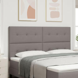 vidaXL Fejtámla Gombos Díszítésű Taupe 180 cm Szövet (VD3337851)