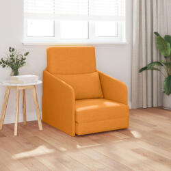 vidaXL Padlókanapéágy 2 az 1-ben Sötét Sárga 65x80x83 cm Anyag (VD4106645)