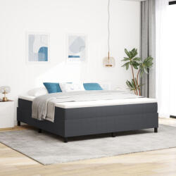 vidaXL Boxspring Ágy Sötétszürke Szuper King Kordbársonyos Anyag (VD3337423)