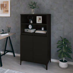 vidaXL fekete szerelt fa magasszekrény 60 x 36 x 110 cm (VD821229)