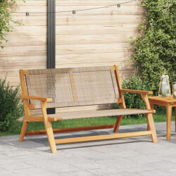 vidaXL Kerti Pad Bézs 122x76x73.5 cm Tömör akácfából (VD367821)