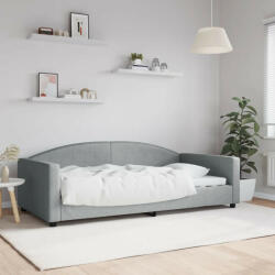vidaXL világosszürke szövet kanapéágy keret 100 x 200 cm (VD354116)