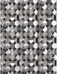 Duschy zuhanyfüggöny 200x180 cm fehér-fekete-szürke 623-06