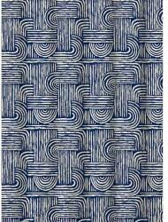 Duschy zuhanyfüggöny 200x180 cm fehér-kék 623-01