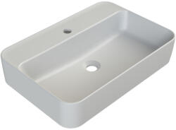CeraStyle HERA - PULTRA ültethető - Top Counter - porcelán mosdó - MATT FEHÉR - 60 x 42 cm (OC017H71U043Y01102) - gardenet