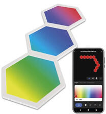 EMOS GoSmart Hexagon moduláris beltéri LED hangulatfény (RGBIC) bővíthető, Wi-Fi, 3 db (ZIW223R)