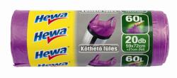 Hewa Szemeteszsák, köthető füles, 60 l, 20 db, HEWA (0200705130) - iconink