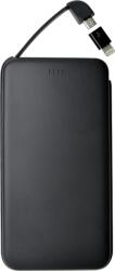 Mobilnet Power Bank (5000 mAh, 2 USB), fekete