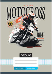 Nebulo Nebulo: Tűzött motocross mintás kockás füzet 27-32 A/5 (NR-VM-A5-12346615)