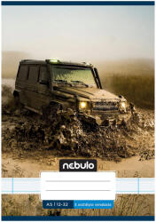 Nebulo Nebulo: Tűzött 3. osztályos off road terepjáró mintás vonalas füzet 12-32 A/5 (VO3-VM-A5-12346202)