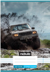 Nebulo Nebulo: Tűzött 4. osztályos off road terepjáró mintás vonalas füzet 21-32 A/5 (VO4-1-VM-A5-12346318)