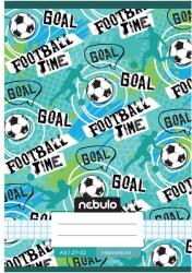 Nebulo Nebulo: Tűzött football time feliratos kockás füzet 27-32 A/5 (NR-2-VM-A5-20250309)
