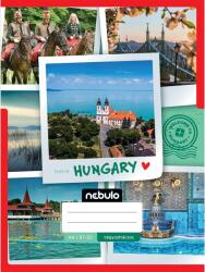 Nebulo Nebulo: Tűzött kockás Magyarország mintás füzet 87-32 A/4 (NR-OVM-A4-12348435) - jatekshop