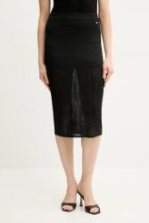 Armani Exchange szoknya fekete, midi, egyenes, XW000113 AF11957 - fekete S