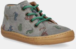 Froddo gyerek félcipő velúrból BAREFOOT FIRST STEP LACES szürke, G2130325 - szürke 24