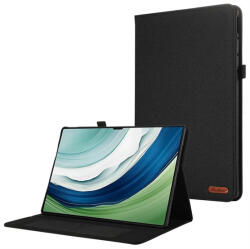 Huawei MatePad Pro (12.2) (2024), mappa tok, stand, textil hatás, fekete