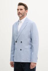 Tommy Hilfiger blézer vászonkeverékből - kék 50
