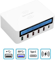  WLX-818F Szerviz töltőállomás USB 3.0-val és USB-C-vel