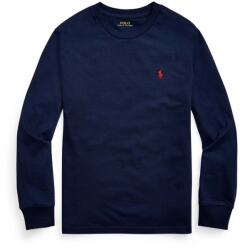 Ralph Lauren gyerek melegítőfelső pamutból sötétkék, sima, 323843804002 - sötétkék 152-158