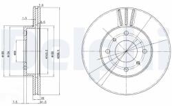 DELPHI Disc frana DELPHI BG2567 (BG2567) - fixbox