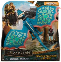 Spin Master Cum să-ți dresezi dragonul: Set de figurine Dragon Fulger și Astrid - Spin Master (6072587/20151275) Figurina
