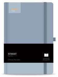 STREET Notesz vonalas STREET Casual A/5 96 lapos gumis keményfedelű kék (778091) - robbitairodaszer