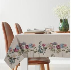 EUROFIRANY Gobelin asztalterítő nyári virágok motívumával Natúr 140x180 cm +/-5%