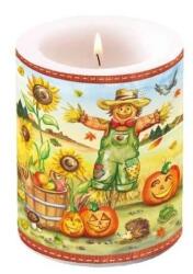 Ambiente Őszi - madárijesztős átvilágítós gyertya - 12x10 cm - Scarecrow (VR-19109270)