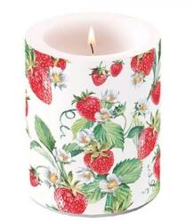 Ambiente Strawberry epres átvilágítós gyertya - 12x10 cm (VR-19115915)