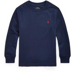 Ralph Lauren gyerek pamut pulóver sötétkék, könnyű, 322843804002 - sötétkék 109-116