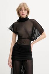 Rick Owens Lilies felső fekete, sima, LI01E4205OT - fekete 36