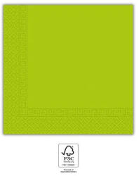 Procos Light Green Unicolour, Zöld szalvéta 20 db-os 33x33 cm FSC (PNN93051)