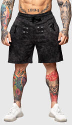 Iron Aesthetics Pantaloni scurți de trening Iron Aesthetics College, washed black: Neagră XL (P2957A16127)