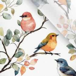 Takoy Enyhén elasztikus műselyem / silky anyag madarak faágon