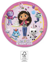 Javoli Gabi babaháza Friends papírtányér 8 db-os 20 cm FSC (PNN96038)