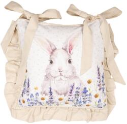 Clayre & Eef Husa perna de scaun bumbac decor Iepuras 40 cm x 40 cm (LF25E)