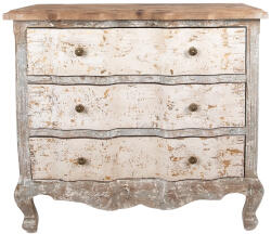 Clayre & Eef Comoda lemn bej maro antichizat 95x38x90 cm (5H0563)