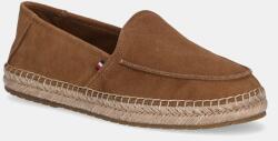 Tommy Hilfiger espadrilles velúrból HILFIGER FLEX ESPA SUEDE LOAFER barna, FM0FM05392 - barna Férfi 42