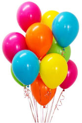 Flippy Set 25 Baloane din Latex, Flippy Metalizate, Model Party, 30 cm, Multicolore, 2.8 g (teo-126840)