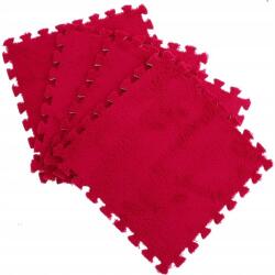 Flippy Set 10 Piese Covor tip Puzzle, Flippy, Spuma EVA, Pufos, 30 x 30 x 1 cm, Rosu (teo-128909) Covor