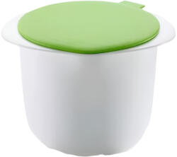 Flippy Recipient pentru Preparat Branza, Flippy, Capac de Silicon, Cheese Maker din Plastic, Strecuratoare, 17x14.5x12.8 cm, Alb (teo-126558)