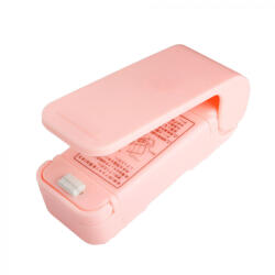 Flippy Mini Aparat de Sigilat Pungi cu Baterii, Flippy, Etansare prin Caldura, Spate Magnetic, Portabil, 9.7x3 cm, Roz (teo-126374)