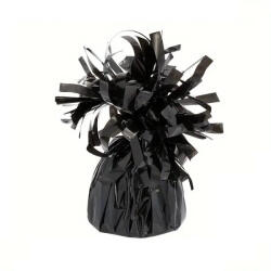 Flippy Greutate pentru Baloane cu Heliu, Flippy, din Folie cu Franjuri, 170g, 13 x 5 x 3 cm, Negru (teo-127340)