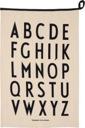 Design Letters Lavetă mare de bucătărie Premium Classic 50 x 70 cm bej-neagră (10503004NABLACKABC)
