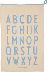 Design Letters Lavetă mare de bucătărie Premium Classic 50 x 70 cm bej și albastru (10503004NALTBLUABC)