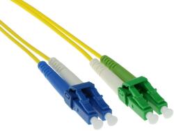 ACT 244828 LSZH Singlemode 9/125 OS2 fiber cable duplex with LC/APC and LC/UPC connectors 3m Yellow, Hálózati kábelek (RL2803)