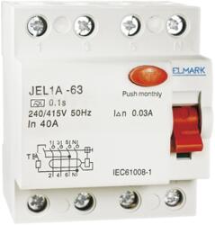 ELMARK Áramvédő Kapcsoló Jel1A 4P 32A/300Ma (40633)
