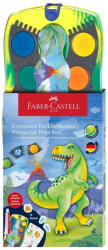 Faber-Castell Acuarele connector 2025 Faber-Castell FC125036, 12 culori, Motiv dinozaur (FC125036)