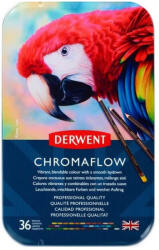 Derwent Creioane colorate profesionale Cromaflow Derwent in cutie metal, 36 culori (DW2306012)