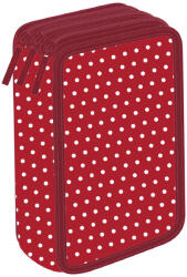Pigna Penar echipat cu 3 fermoare Pigna, 33 piese, Motiv dots (MCPE3F3304) Penar